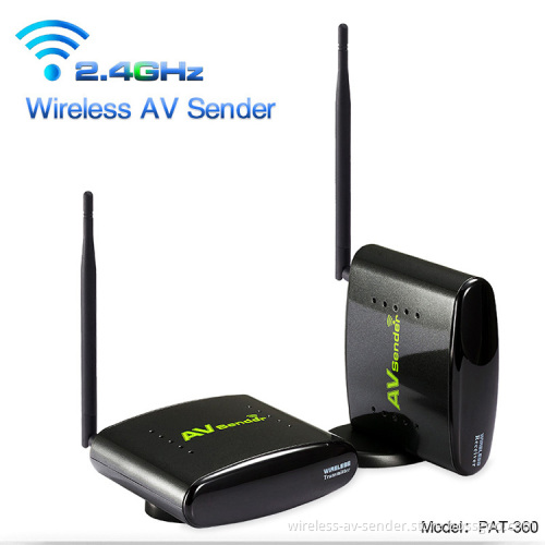 2.4GHz Long Range 350m Transmit Distance Wireless AV Sender/Audio Video Transmitter Receiver FOR CCTV Camera